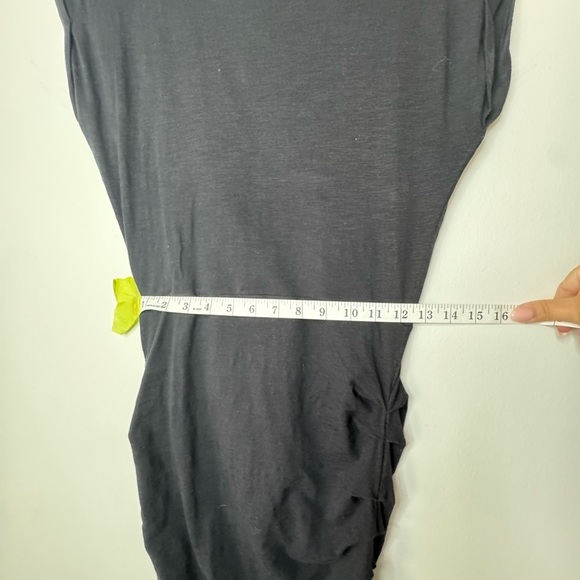 Maje Black Jersey Dress – Embellished Shoulders, Size 1 - Picture 12 of 12